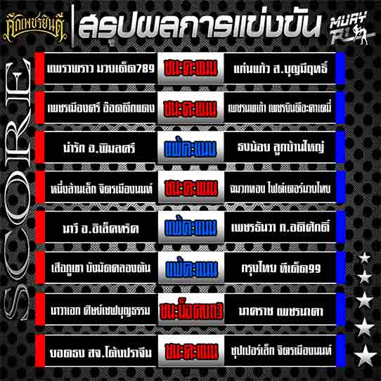 ผลการแข่งขัน