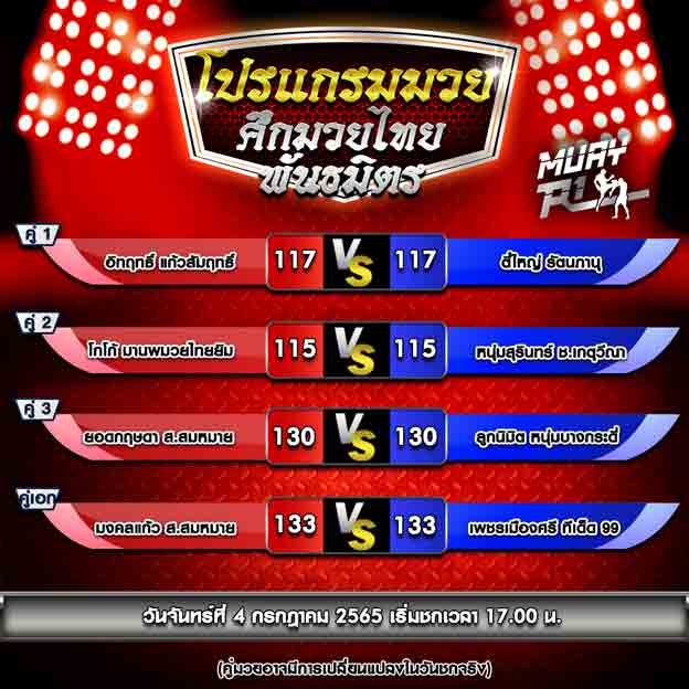 โปรแกรมการแข่งขัน
