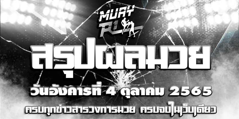 สรุปผลการแข่งขัน มวยไทย สรุปผลการแข่งขัน มวยไทย