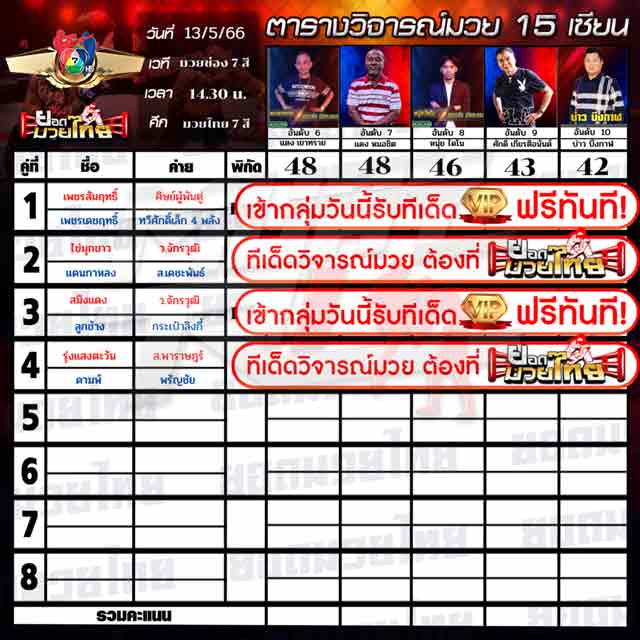 ทีเด็ดมวย
