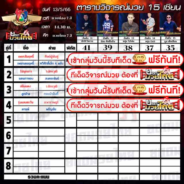 ทีเด็ดมวย