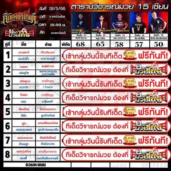 ทีเด็ดมวย