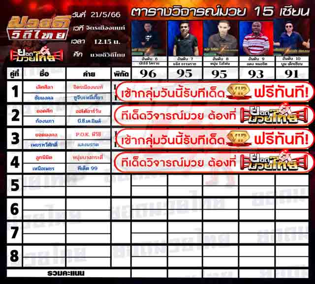 ทีเด็ดมวย