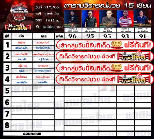 ทีเด็ดมวย
