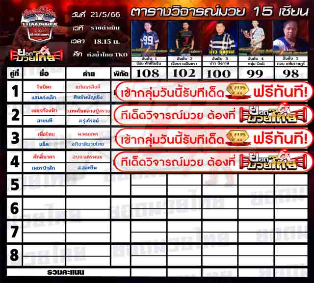 ทีเด็ดมวย