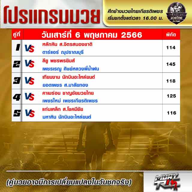 โปรแกรมมวย