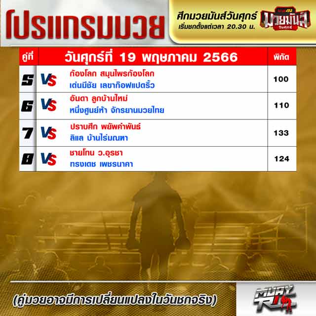 โปรแกรมมวย
