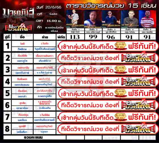 ทีเด็ดมวย