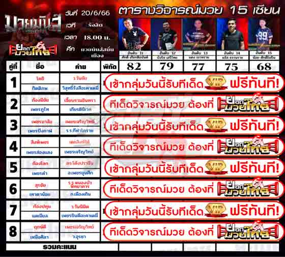 ทีเด็ดมวย