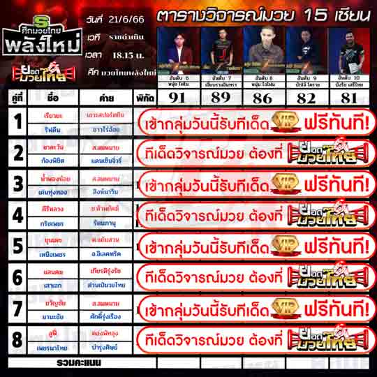 ทีเด็ดมวย