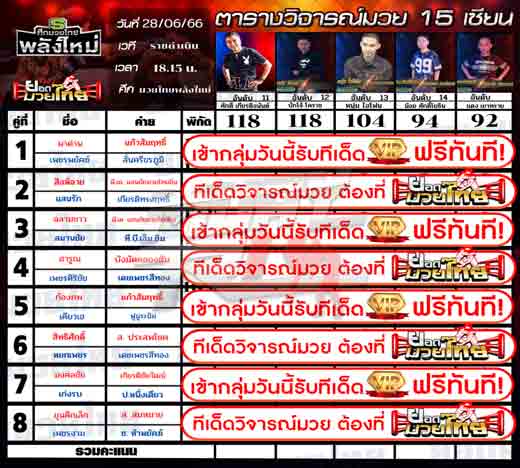 ทีเด็ดมวย