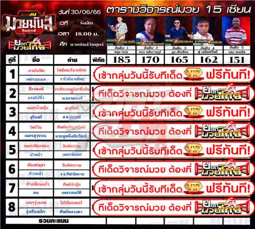 ทีเด็ดมวย