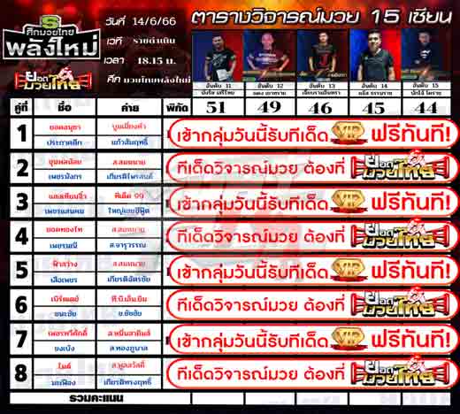 ทีเด็ดมวย
