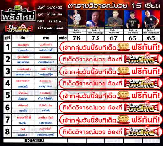 ทีเด็ดมวย