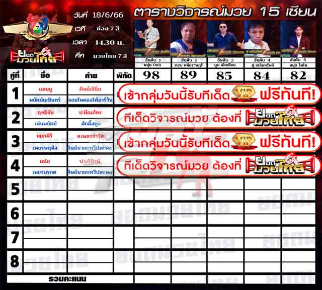 ทีเด็ดมวย