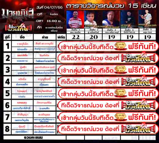 ทีเด็ดมวย