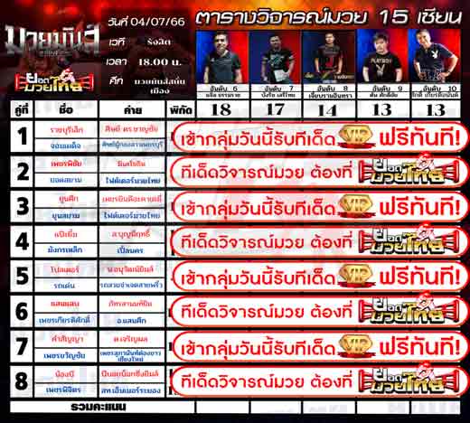 ทีเด็ดมวย