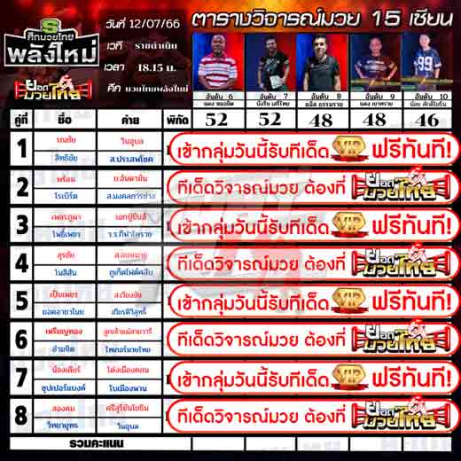 ทีเด็ดมวย