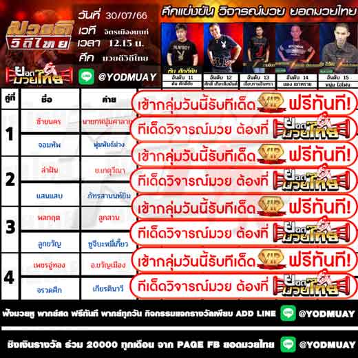 ทีเด็ดมวย