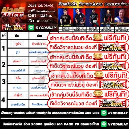 ทีเด็ดมวย