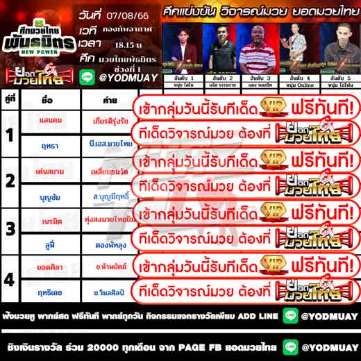 ทีเด็ดมวย