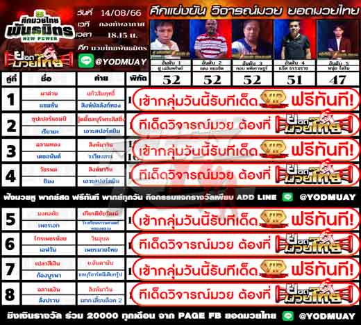 ทีเด็ดมวย