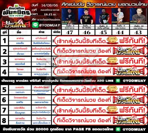 ทีเด็ดมวย