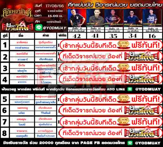ทีเด็ดมวย