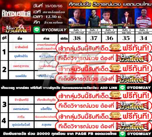 ทีเด็ดมวย