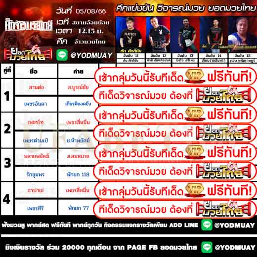 ทีเด็ดมวย