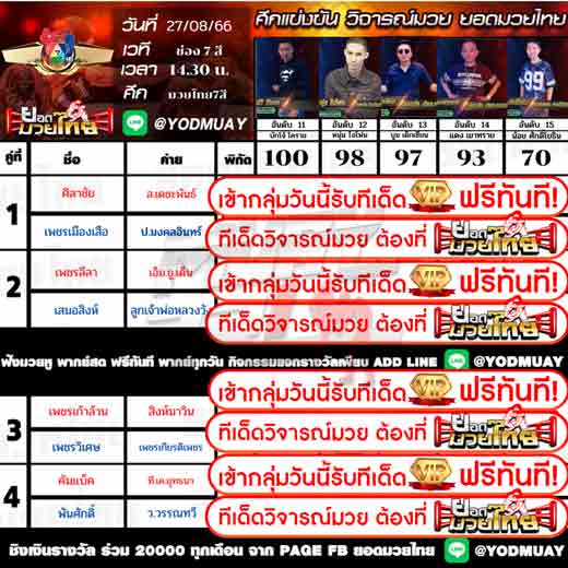 ทีเด็ดมวย