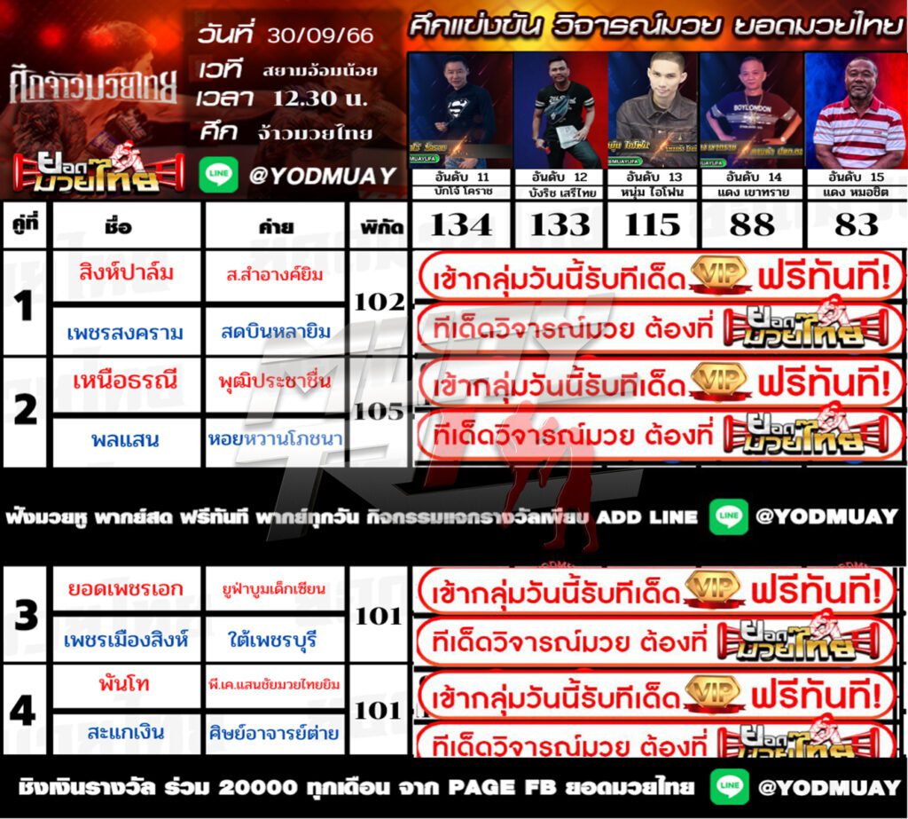 ทีเด็ดมวย