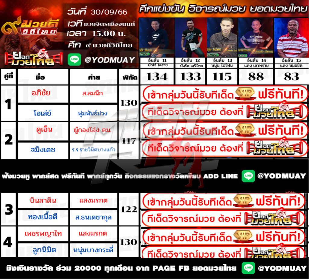 ทีเด็ดมวย
