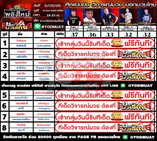 ทีเด็ดมวย