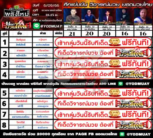 ทีเด็ดมวย