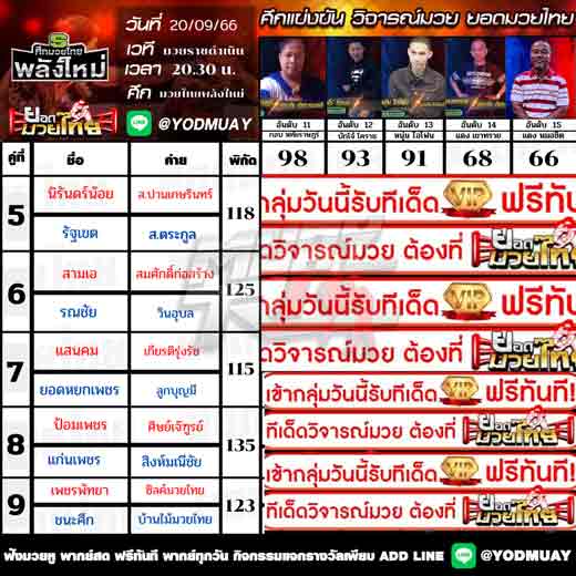 ทีเด็ดมวย
