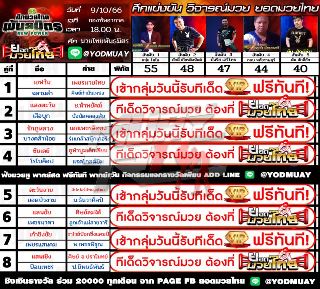 ทีเด็ดมวย