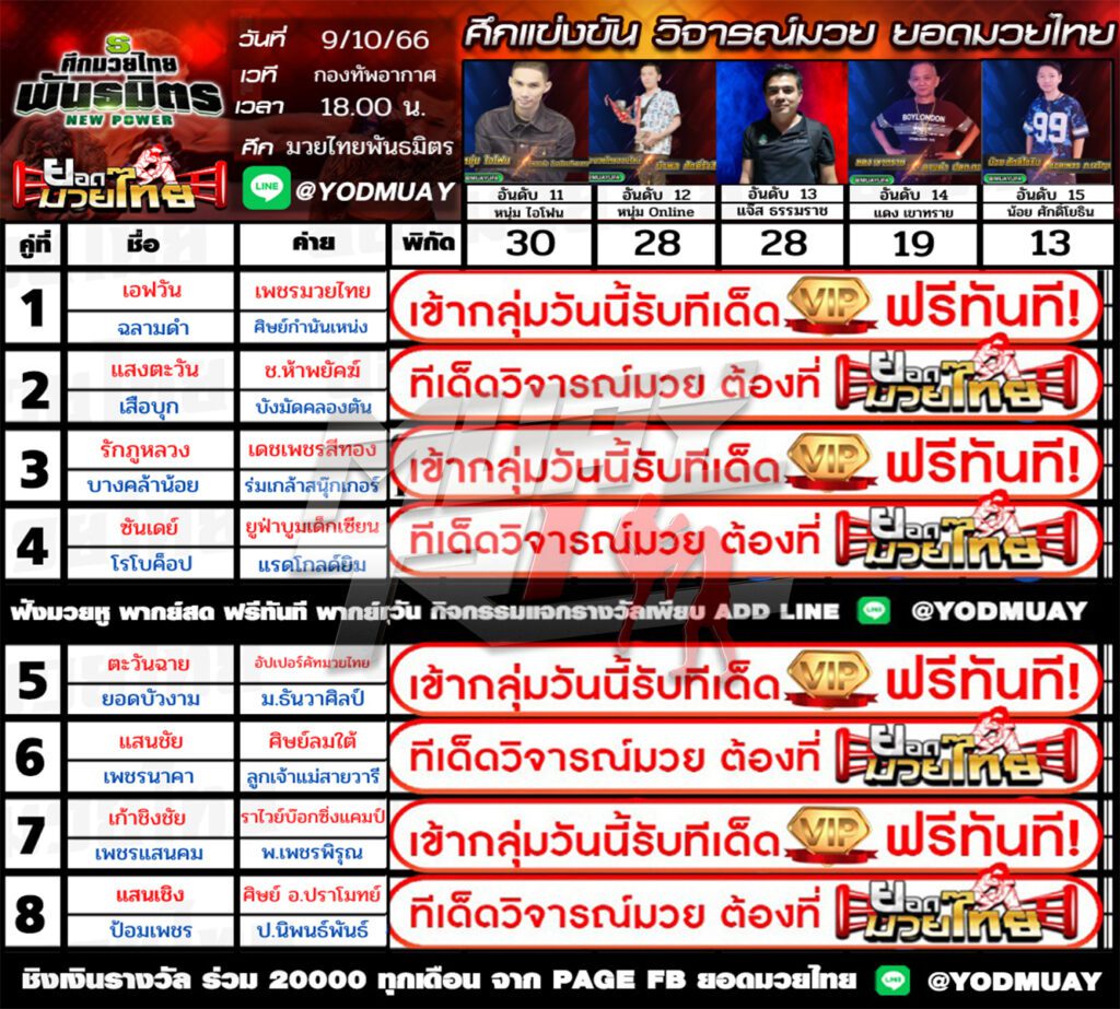 ทีเด็ดมวย
